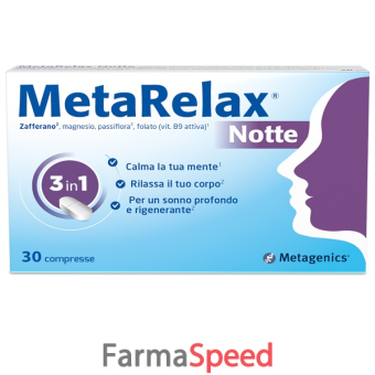 metarelax notte 30 compresse