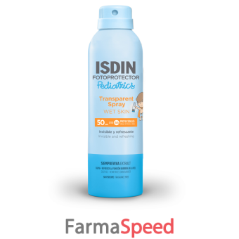 transparent spray wet skin pediatrics spf50 250 ml