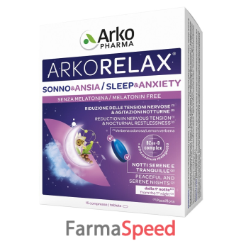 arkorelax sonno&ansia 15 compresse