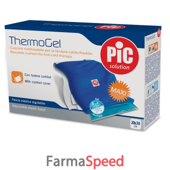 cuscino thermogel riutilizzabile per terapia caldo freddo cm 20x30 con fodera fascia elastica itc