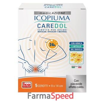 icopiuma caredol cerotto dol rettangolare 5 pezzi