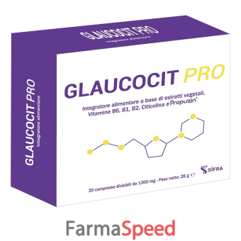 glaucocit pro 20 compresse divisibili da 1300 mg