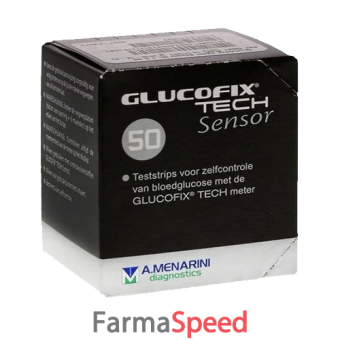 strisce misurazione glicemia glucofix tech sensor 50 pezzi