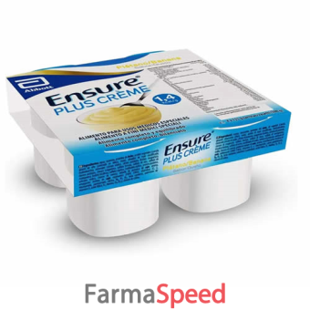 ensure plus creme banana 4 pezzi 125 g