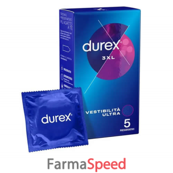 profilattico durex 3 xl vestibilita' ultra 5 pezzi