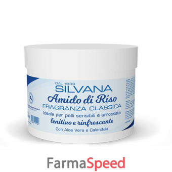 silvana amido di riso classico con aloe vera e calendula 200 g