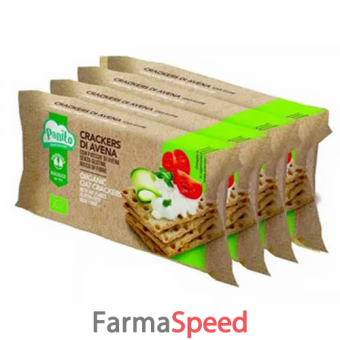 probios bio crackers avena con fiocchi di avena 4 x 35 g