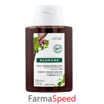 klorane shampoo chinina e stella alpina 100 ml