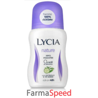 lycia roll on nature cetriolo e te verde 50 ml