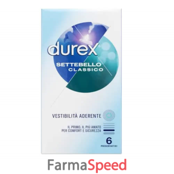 profilattico durex settebello classico 6 pezzi