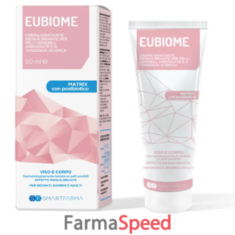 eubiome crema idratante riequilibrante pelli sensibili arrosssate tendenza atopica 150 ml