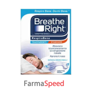 breath right cerotti nasali trasparenti 30 pezzi