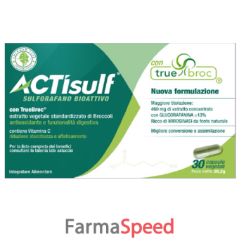 actisulf 30 capsule vegetali