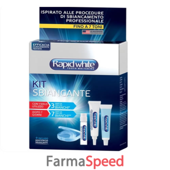 rapid white kit bite dentale sbiancante