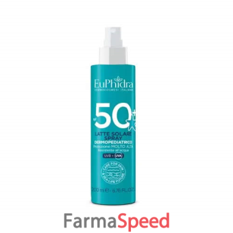 euphidra kaleido latte spray bambini 50+ 200 ml