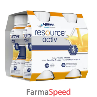 resource activ vaniglia tropical 4x200 ml
