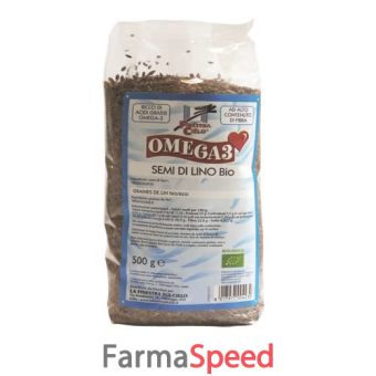 fsc omega3 semi di lino bio ad alto contenuto di fibra 500 g