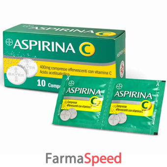 aspirina c - 400 mg compresse effervescenti con vitamina c 10 compresse 