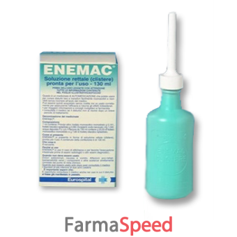 enemac - 16,1 g/100 ml + 6 g/100 ml soluzione rettale 1 contenitore monodose 130 ml 