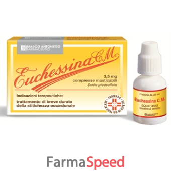 euchessina cm - 750 mg/100 ml gocce orali, soluzione 1 flacone 20 ml 