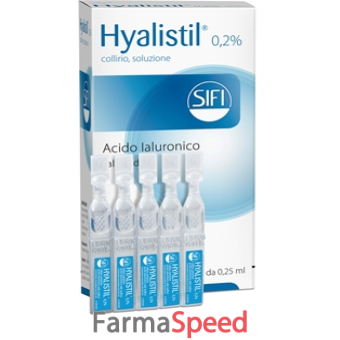 hyalistil - 0,2% collirio, soluzione 20 contenitori monodose 0,25 ml 