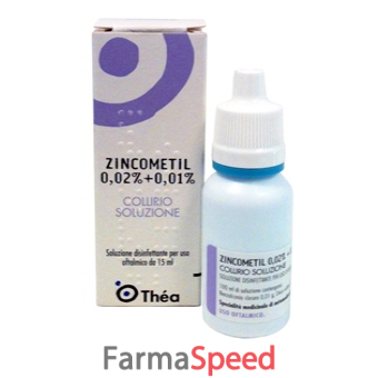 zincometil - 0,02% + 0,01% collirio, soluzione flacone 15 ml 
