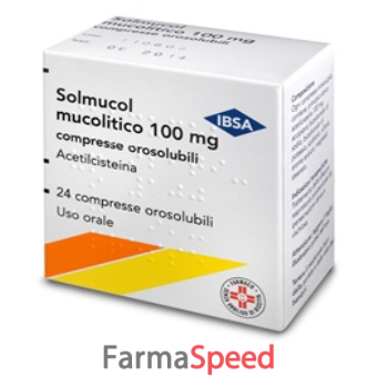 solmucol mucolitico - 100 mg compresse orosolubili 24 compresse 