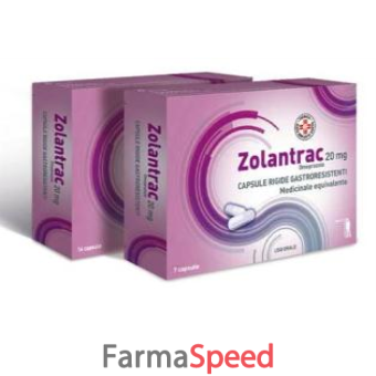 zolantrac - 20 mg capsule rigide gastroresistenti 14 capsule 