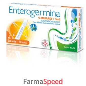 enterogermina - 4 miliardi/5 ml sospensione orale 10 flaconcini 