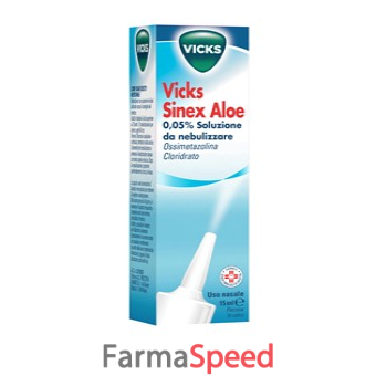 vicks sinex aloe - aloe 0,05% soluzione da nebulizzare flacone nebulizzatore 15 ml