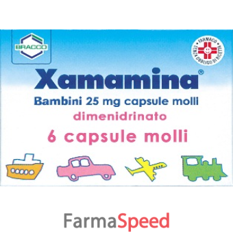 xamamina - bambini 25 mg capsule molli 6 capsule