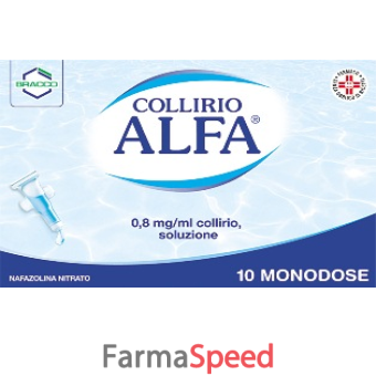 collirio alfa dec - 0,8 mg/ml collirio, soluzione 10 contenitori monodose 0,3 ml