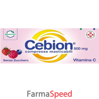 cebion 500 - 500 mg compresse masticabili 20 compresse masticabili senza zucchero 
