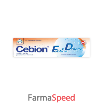 paracetamolo e vitamina c (dompe')*20 cpr eff 330 mg + 200 mg