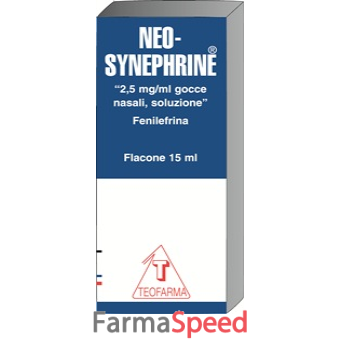 neosynephrine - 2,5 mg/ml gocce nasali, soluzione flacone 15 ml 