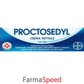 proctosedyl - crema rettale tubo 20 g