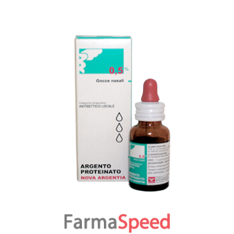 argento proteinato - 0,5% gocce nasali e auricolari, soluzione flacone 10 ml 