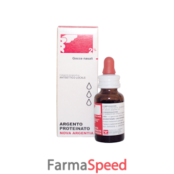 argento proteinato - 2% gocce nasali e auricolari, soluzione flacone 10 ml 