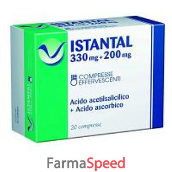 istantal - 330 mg + 200 mg compresse effervescenti 20 compresse