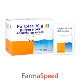 portolac - 10 g polvere per soluzione orale 20 bustine 