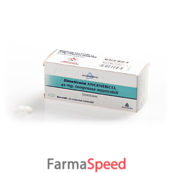 simeticone ang - 42 mg compresse masticabili 50 compresse in blister pvc/al 