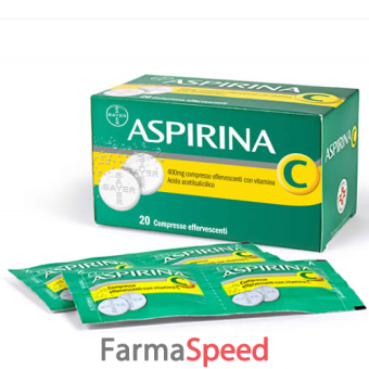 aspirina c - 400 mg compresse effervescenti con vitamina c 20 compresse 