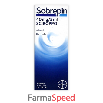 sobrepin - 40 mg/5 ml sciroppo flacone da 200 ml 