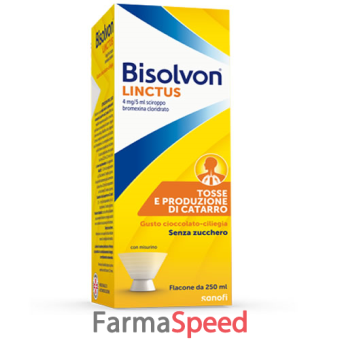 bisolvon linctus 4 mg/5 ml sciroppo mucolitico gusto ciliegia-cioccolato 250 ml 
