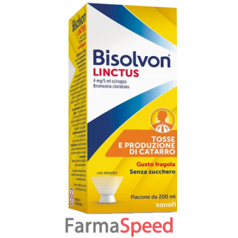 bisolvon linctus 4 mg/5 ml sciroppo mucolitico gusto fragola 200 ml 