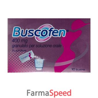 buscofen - 400 mg granulato per soluzione orale 10 bustine 