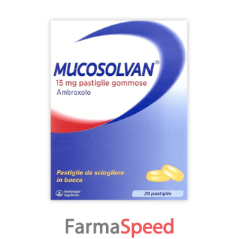 mucosolvan - 15 mg pastiglie gommose 20 pastiglie in blister pvc/al
