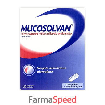 mucosolvan - 75 mg capsule rigide a rilascio prolungato 20 capsule 