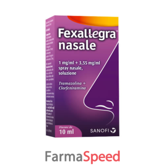 fexallegra nasale - 1 mg/ml + 3,55 mg/ml spray nasale, soluzione 1 flacone da 10 ml