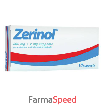 zerinol - 300 mg + 2 mg supposte 10 supposte 